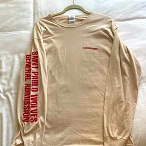 Yeezy Saint Pablo Tour Merch Tan Longsleeve